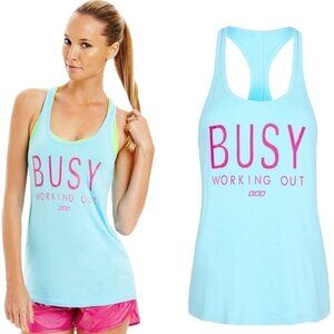 Busy Working Out Work Out Gym Fitness Apparel Top b23